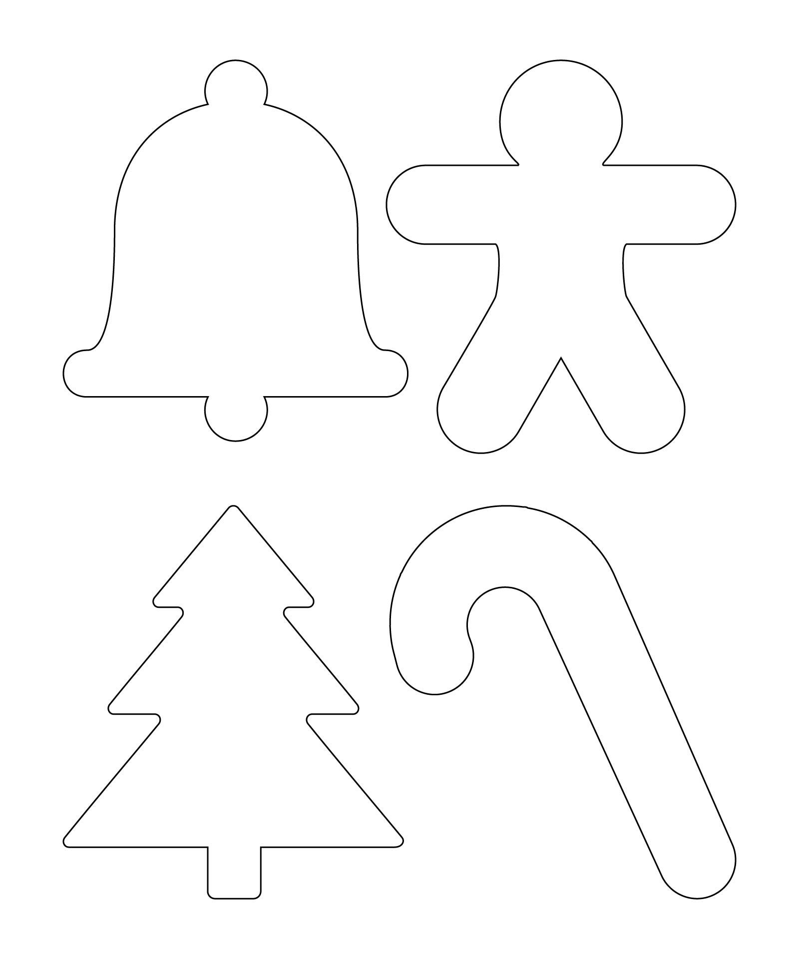 Christmas Shapes Template - 14 Free Pdf Printables | Printablee in Christmas Cookie Shapes Template