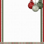 Christmas Stationery Paper Free Printable Holiday Stationery Pertaining To Christmas Holiday Stationery Template