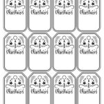 Christmas Tags Black And White   10 Free Pdf Printables | Printablee For Christmas Gift Tag Template Black And White