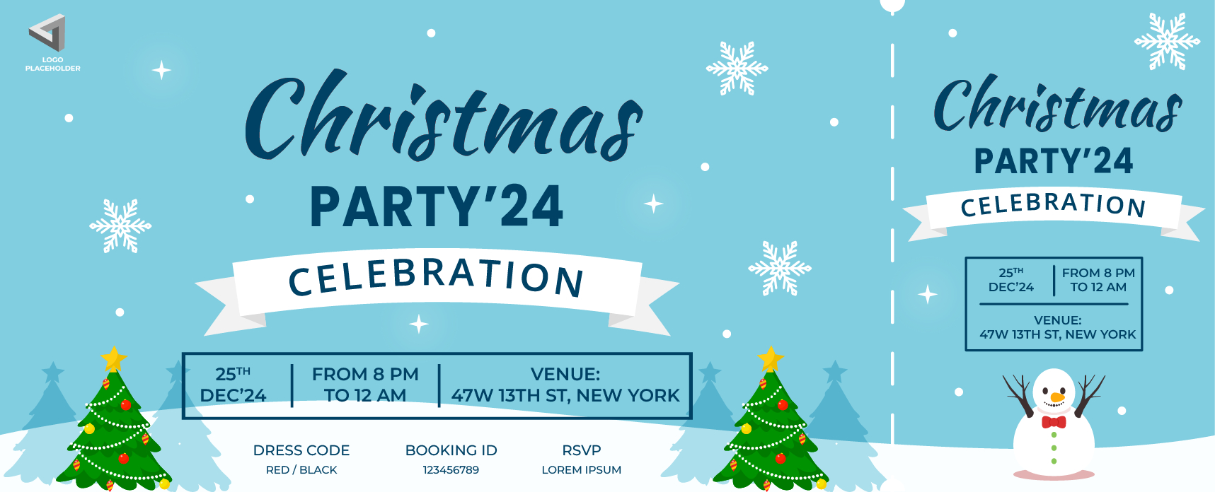 Christmas Ticket Templates: Festive Designs For Holiday Cheer within Christmas Dinner Tickets Template