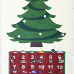 Christmas Tree Advent Calendar Pattern: 29 Felt Ornaments (Digital With Advent Calendar Christmas Tree Template