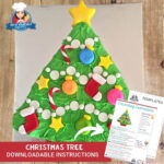 Christmas Tree Cake | Printable Template Tutorial | Kids Ideas Intended For Christmas Cake Template Printable