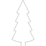 Christmas Tree Outline   Childhood Magic In Blank Christmas Tree Template