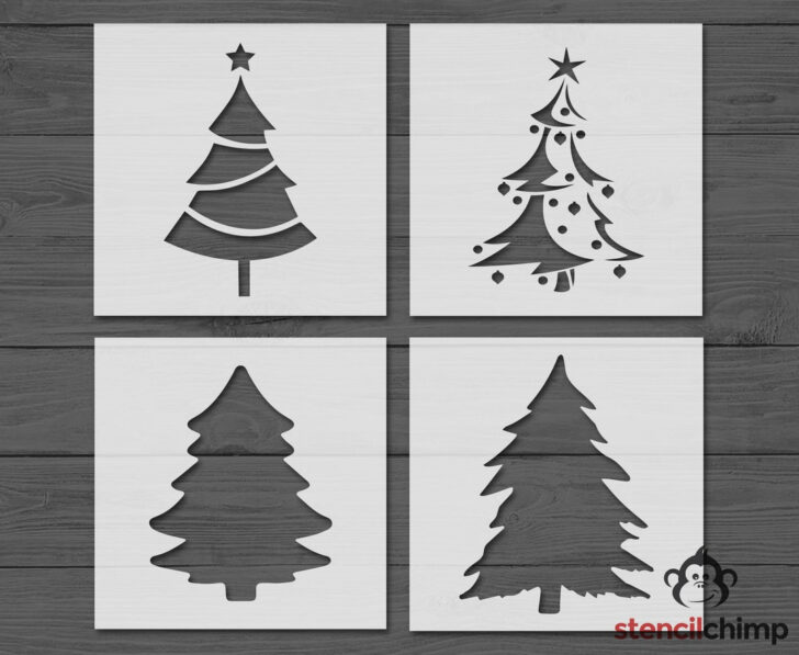 A5 Christmas Tree Template