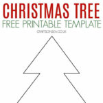 Christmas Tree Template (Free Printable)   Crafts On Sea Inside 2D Christmas Tree Template