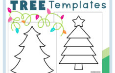 Christmas Tree Template (Free Printables) – Superstar Worksheets in Christmas Cut Out Template