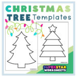 Christmas Tree Template (Free Printables)   Superstar Worksheets With Regard To Big Christmas Tree Template