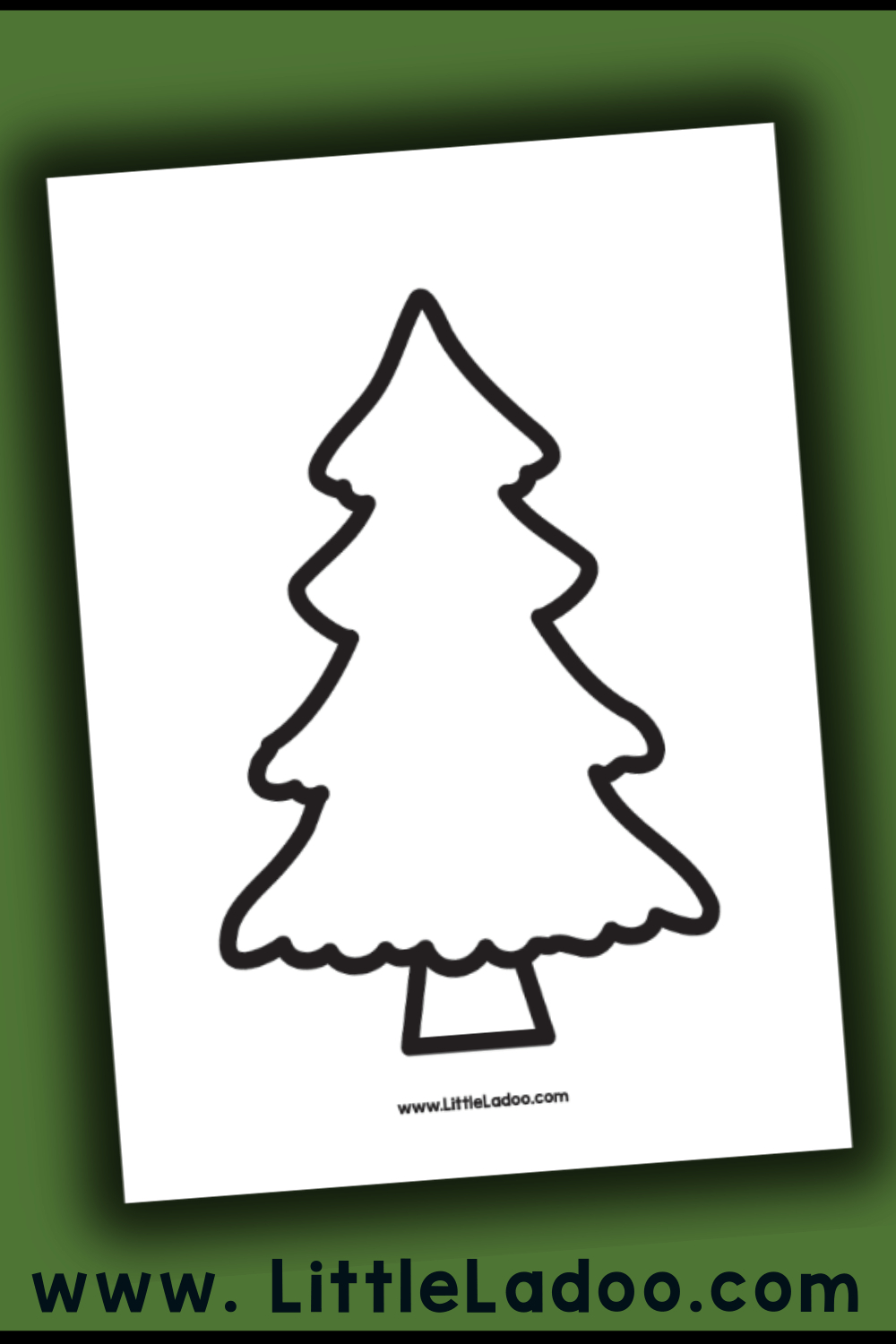 Christmas Tree Templates {Free Printable} intended for Christmas Tree Template