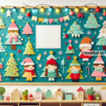Christmas Trees Bulletin Board And Classroom Activity Ideas For Christmas Bulletin Board Template