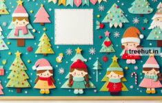 Christmas Trees Bulletin Board And Classroom Activity Ideas for Christmas Bulletin Board Template