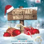 Christmas Winter Party Flyer And Poster Template | Awesomeflyer Intended For Christmas Holiday Party Flyer Template