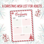 Christmas Wish List For Adults   Printable Pdf   Christmas Wish In Adult Christmas List Template