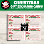 Christmas Wish List Template For Gift Exchange, Christmas Gift Inside Christmas Gift Exchange Wish List Template