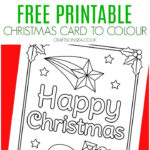 Color In Christmas Card: Free Snowman Design   Crafts On Sea Throughout Children's Christmas Card Template Free