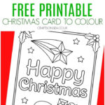Color In Christmas Card: Free Snowman Design   Crafts On Sea Throughout Childrens Christmas Card Template