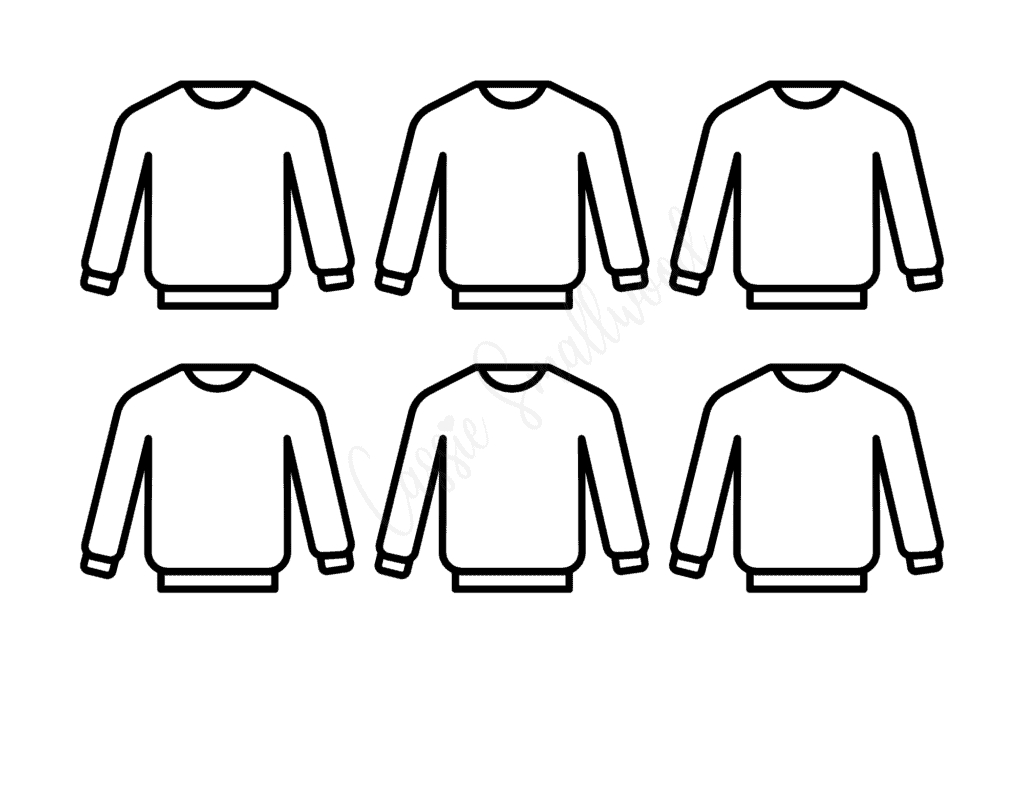 Coloring Ugly Sweater Template Free Outline Christmas Sweater pertaining to Blank Christmas Sweater Template