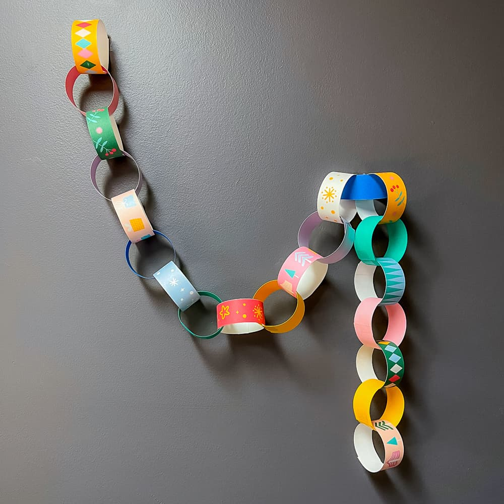 Countdown To Christmas: A Fun And Easy Paper Chain Holiday intended for Christmas Countdown Chain Template