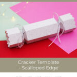 Cracker With Scalloped Edge Svg, Christmas Cracker Template Inside Christmas Cracker Template Svg