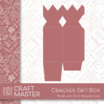 Craft Master Christmas Cracker Gift Box Svg Download   Highlight Throughout Christmas Cracker Template Svg