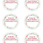 Creative 12 Days Of Christmas Gifts & Free Gift Tags   Play Party Plan With Regard To 12 Days Of Christmas Blank Template