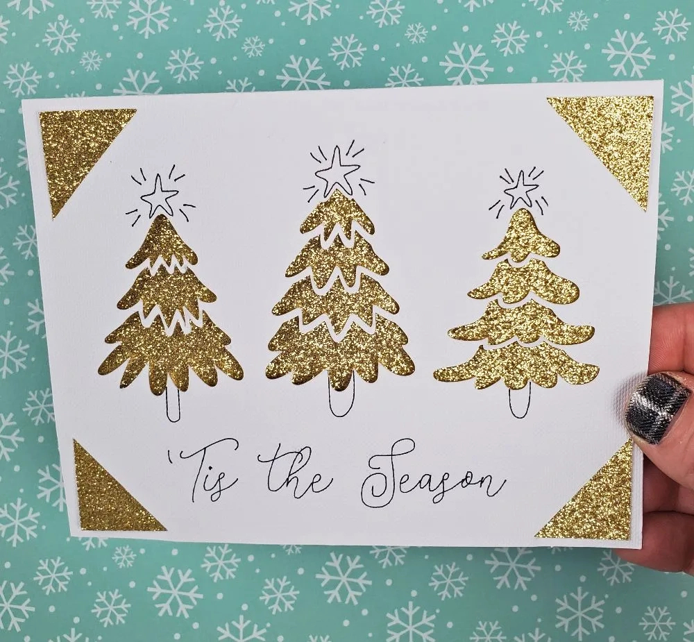 Cricut Joy Christmas Cards: 4 Quick And Easy Holiday Cards! - Leap regarding Christmas Card Template Cricut