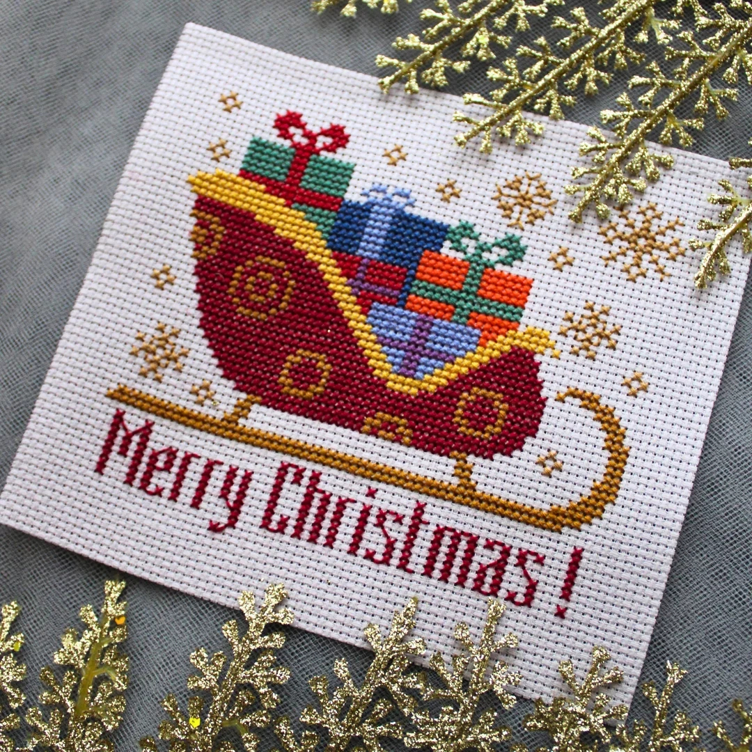 Cross Stitch Pattern Merry Christmas, Cross Stitch Chart Pdf with regard to Christmas Cross Stitch Template