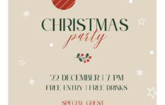 Custom Portrait Holiday Flyers | Design & Print With Canva pertaining to Christmas Flyer Template Free Printable