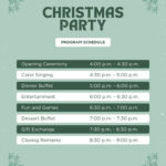 Custom Printable Christmas Program Templates | Canva For Christmas Event Program Template