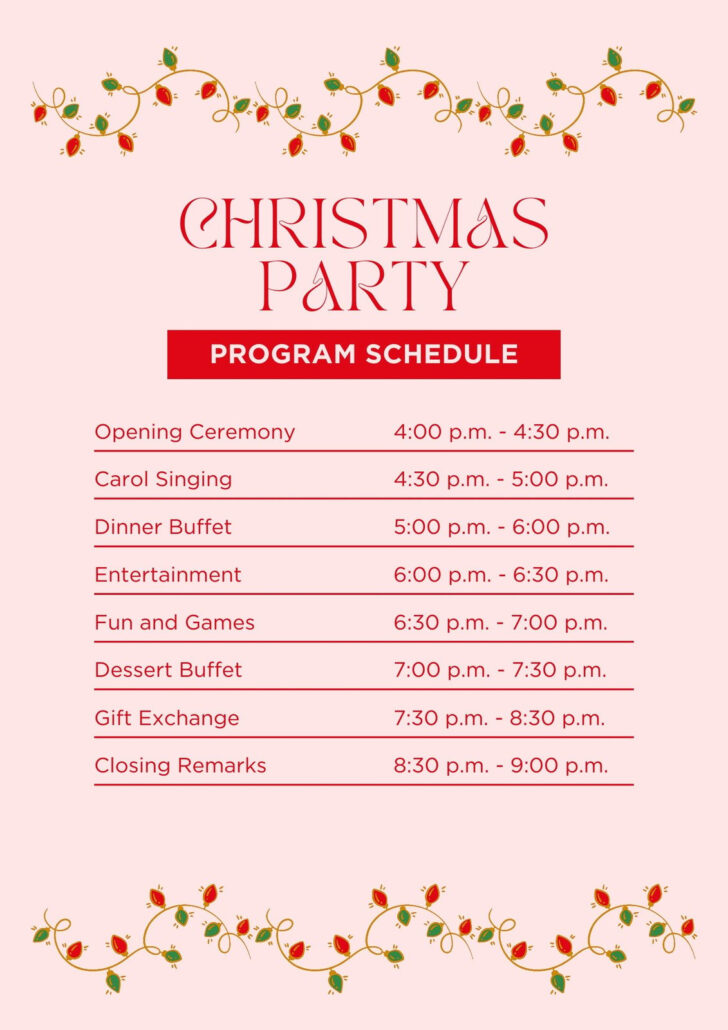 Christmas Eve Program Template