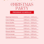 Custom Printable Christmas Program Templates | Canva Regarding Christmas Dinner Program Template