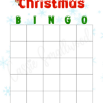 Cute Christmas Bingo (Free Printables)   Cassie Smallwood Within Christmas Bingo Blank Template