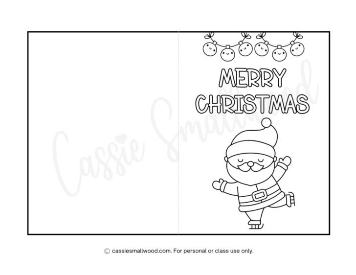 Childrens Christmas Card Template Free