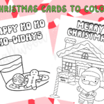 Cute Christmas Cards To Color   Cassie Smallwood For Christmas Card Template For Kindergarten