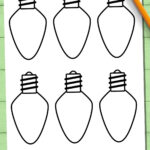 Cute Christmas Light Templates (Free Printable!) Pertaining To Christmas Bulb Template Free Printable