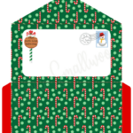 Cute Santa Envelopes (Free Printable)   Cassie Smallwood Regarding Christmas Envelope Template Printable