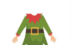 Адель inside Christmas Elf Face Template