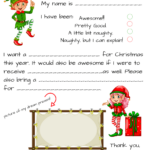 Dear Santa Fill In Letter Template   Momdot For Children's Christmas Letter Template