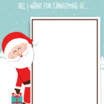 Dear Santa Fill In Letter Template   Momdot With All I Want For Christmas Template
