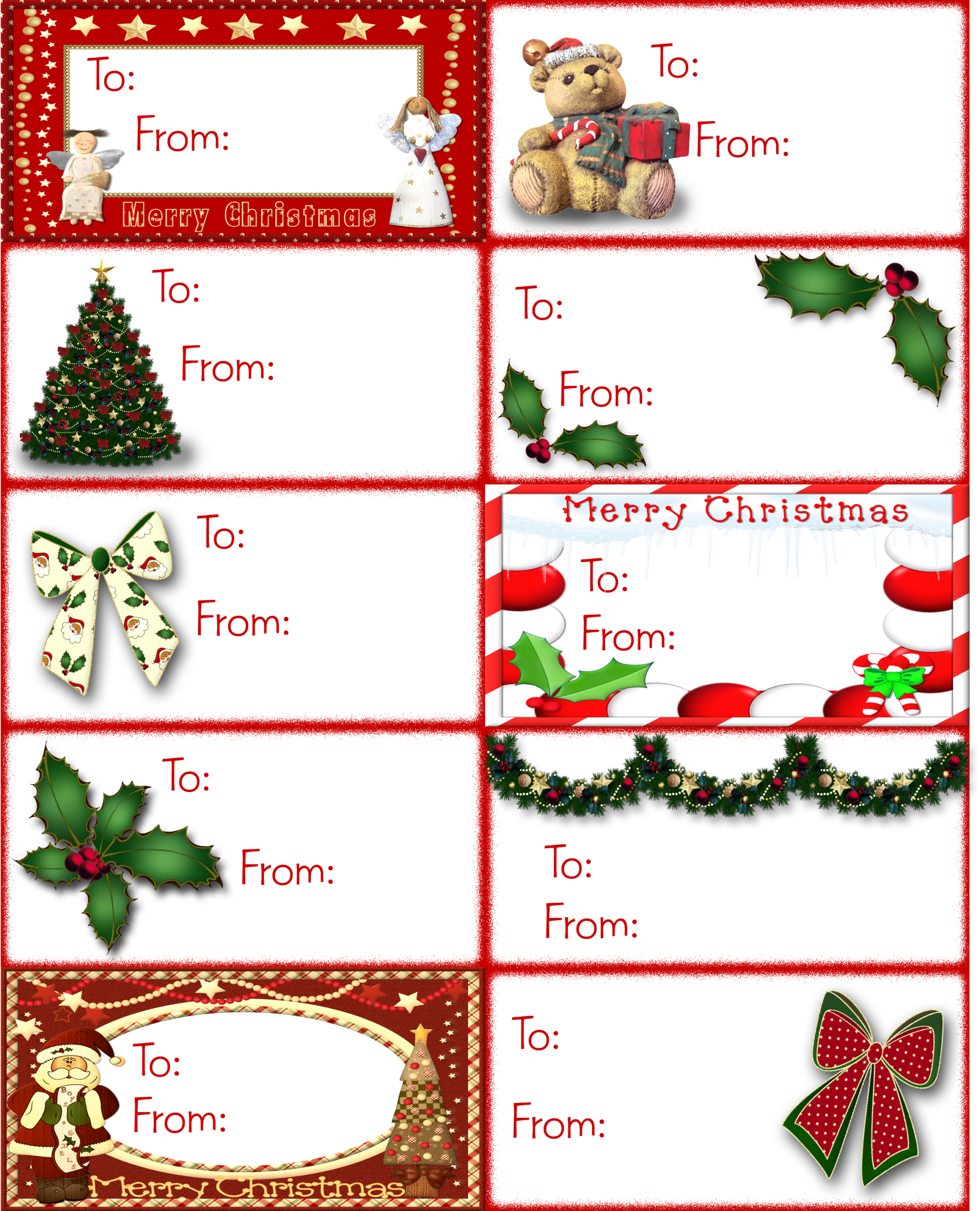 Discover 9 Christmas Name Tags And Christmas Gift Tags Template within Christmas Gift Name Tag Template