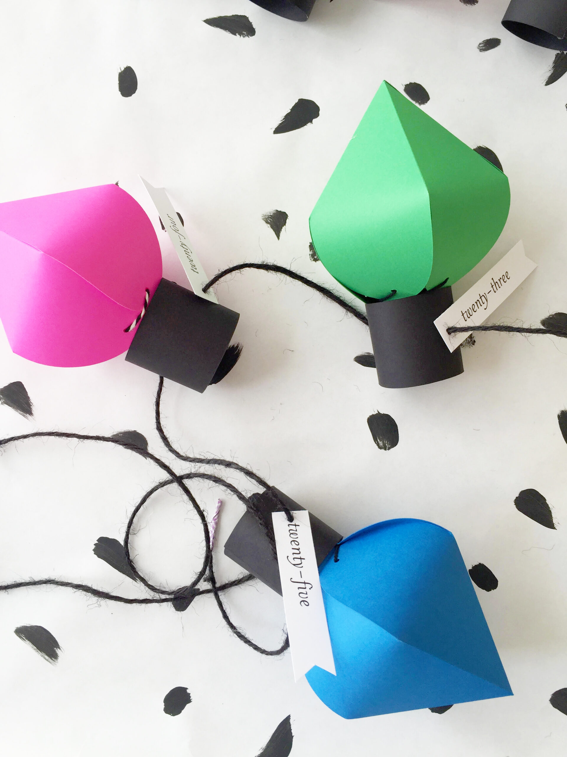 Diy Christmas Bulb Advent Calendar for Christmas Bulb Advent Calendar Template