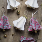 Diy Christmas: How To Make Whimsical Folded Paper Bell Tree For Bell Template For Christmas Decoration