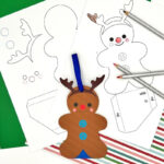 Diy Gift Card Holder Template Gingerbread Man Reindeer (Free With Christmas Gift Card Holder Template Free