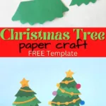 Diy Paper Christmas Tree Craft With Free Template!   Leap Of Faith Throughout 2D Christmas Tree Template