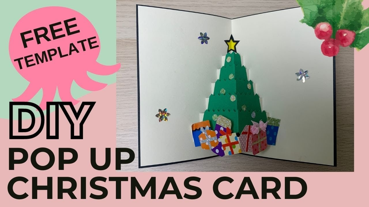 Diy Pop Up Christmas Card | Free Templates | Paper Crafts within Christmas Card Diy Template