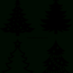 Download Free Christmas Tree Vector Cliparts   Freepatternsarea Inside 2D Christmas Tree Template