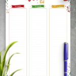 Download Printable Christmas Style   Bucket List Pdf Within Christmas Bucket List Template