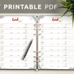 Download Printable Christmas Style   Card List Pdf Throughout Christmas Card List Template Free