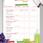 Download Printable Christmas Style   Christmas Budget Pdf With Christmas Gift Budget Template