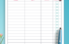 Download Printable Classic White Christmas List Template Pdf regarding Christmas Gift Template Checklist