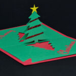 Easy Christmas Tree Pop Up Card Template Within Card Christmas Tree Template